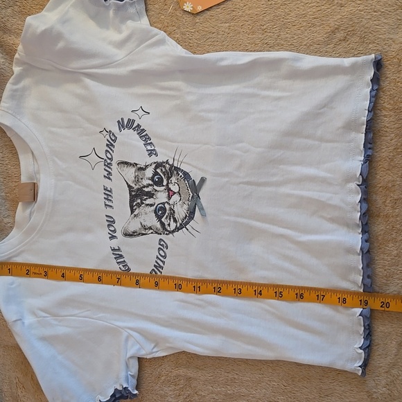 Messy Bun Just Chillin "Going to Give You the Wrong Number" Tee Size M - Picture 8 of 9